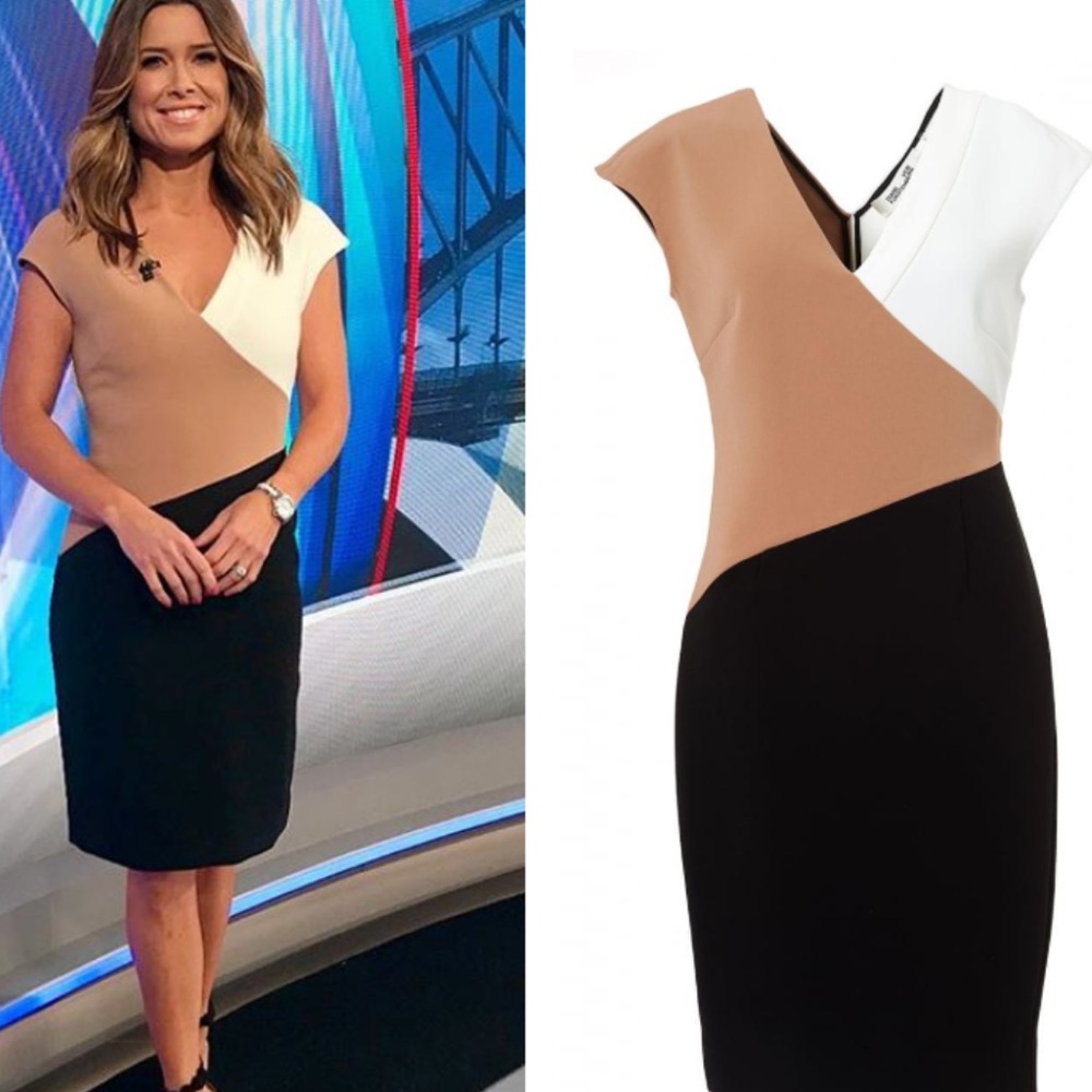 Diane Von Furstenberg Black Asymmetrical dress